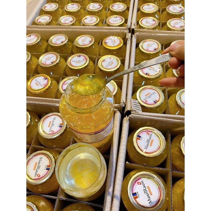 Mật Ong Chanh Honey Citron Tea Masilraon Hàn Quốc, Lọ 1000g, Giúp Ngừa Ho, Tăng Sức Đề Kháng