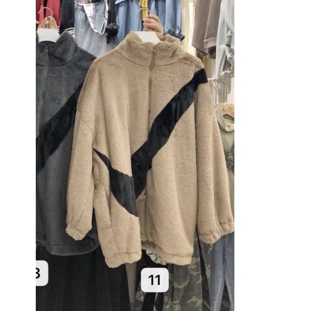 Áo lông phẩy màu nâu tây TTA888