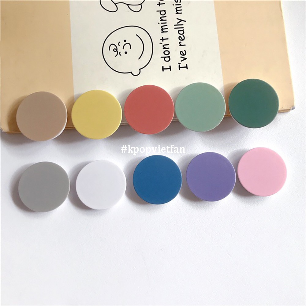 Popsocket pop up giá đỡ điện thoại, chống điện thoại 17 màu trơn pastel siêu xinh cho dế yêu | BigBuy360 - bigbuy360.vn