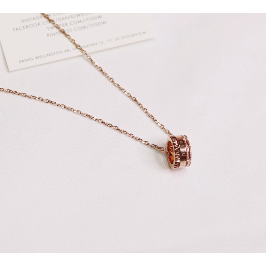 Dây Chuyền Daniel Wellington ELEVATION NECKLACE Rose Gold- FULL BOX