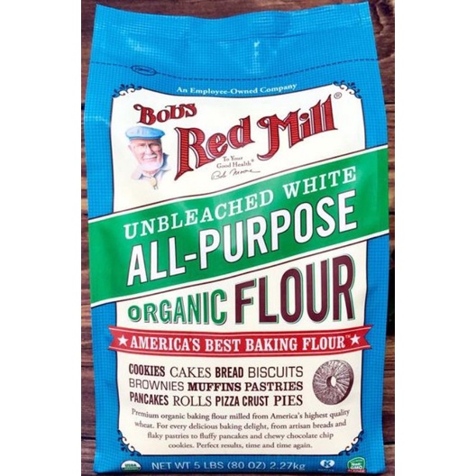 Bột mì đa dụng hữu cơ/ Bột mì nguyên cám hữu cơ Bob's Red Mill