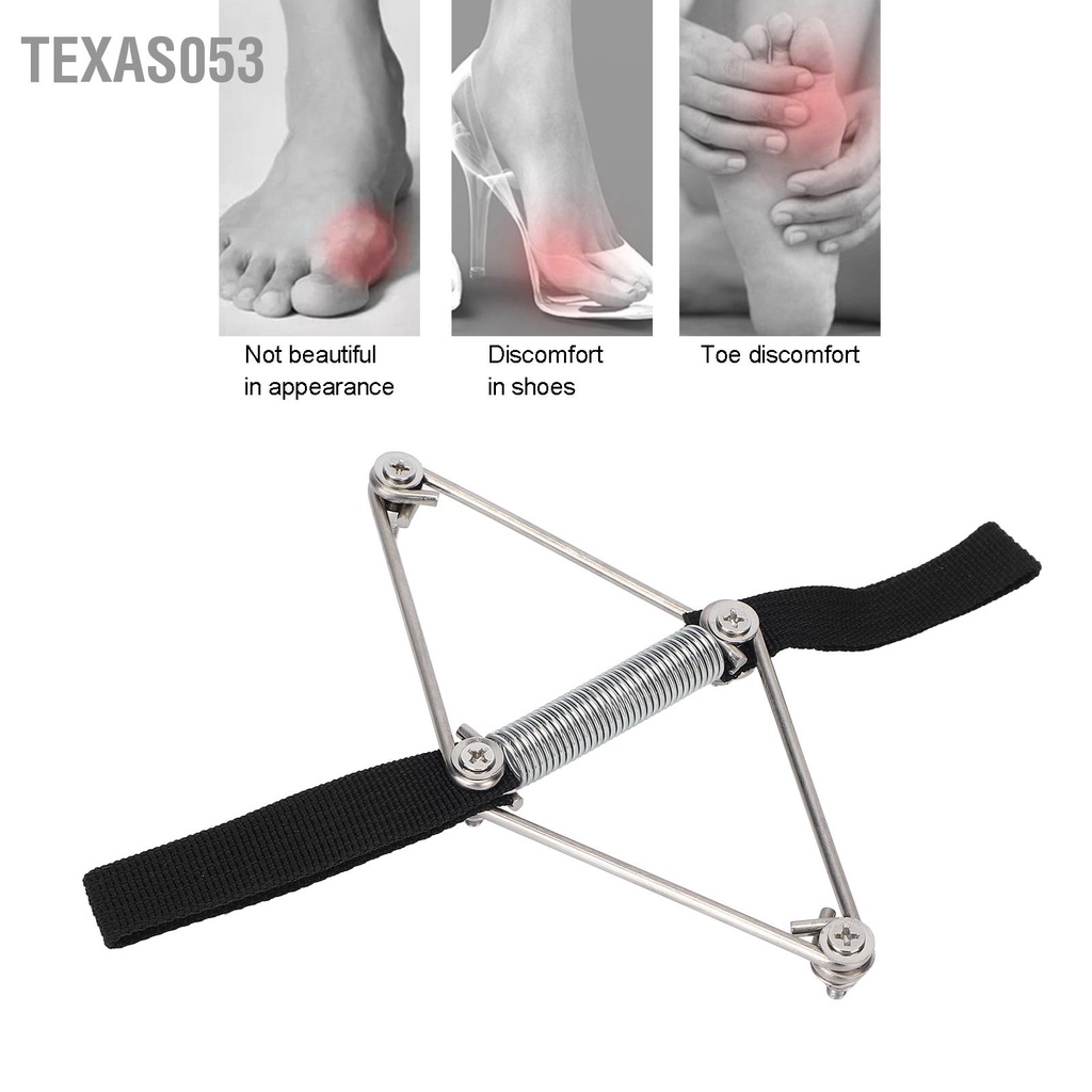 Texas053 Bunion Corrector duỗi thẳng Máy kéo giãn Đai ngón chân Hallux Valgus để giảm đau