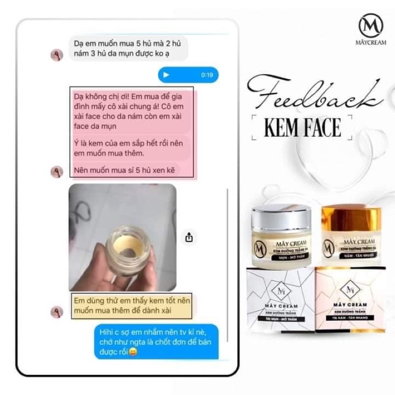 KEM DƯỠNG TRẮNG DA MÂY CREAM NEW 2020