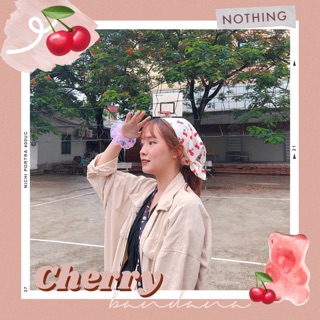Cherry Bandana - Khăn trùm đầu/buộc làm áo