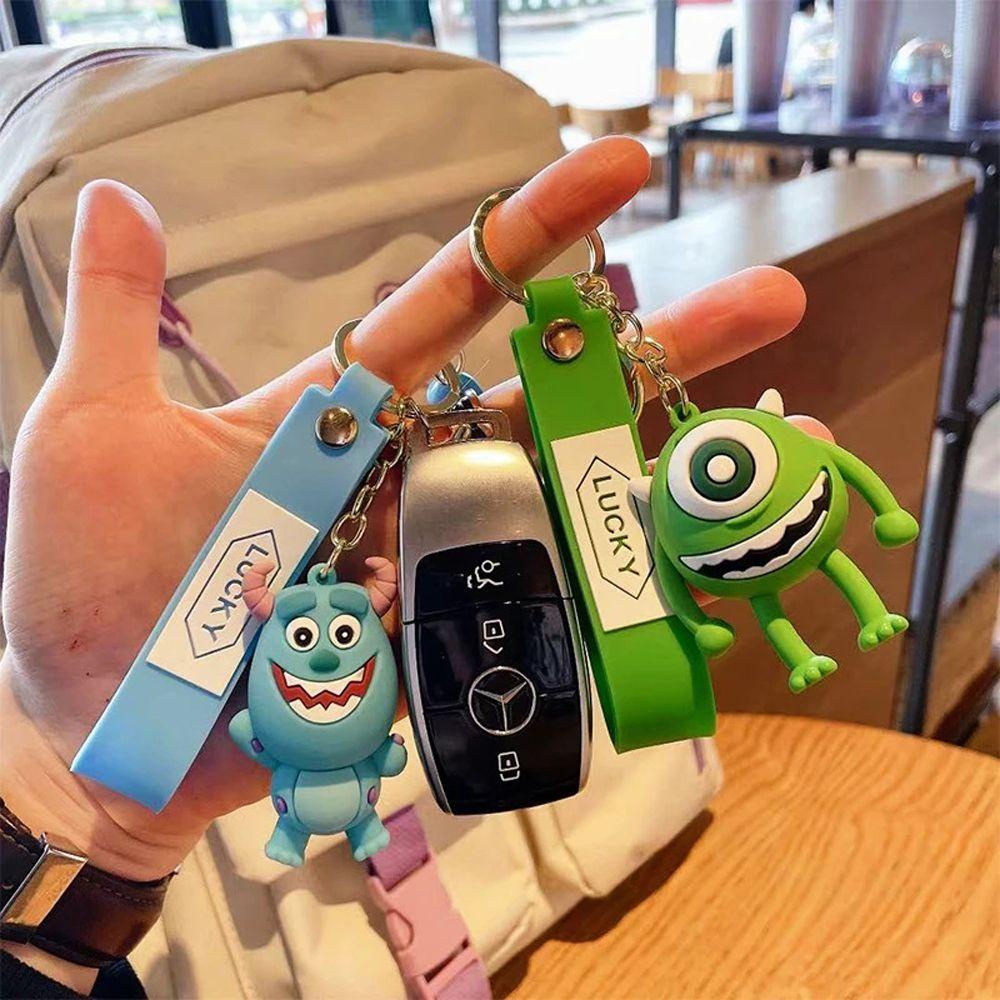 Móc Khóa Xe Hơi Hình Gấu / Dâu Tây Mike Wazowski Buzz Lightyear Sáng Tạo