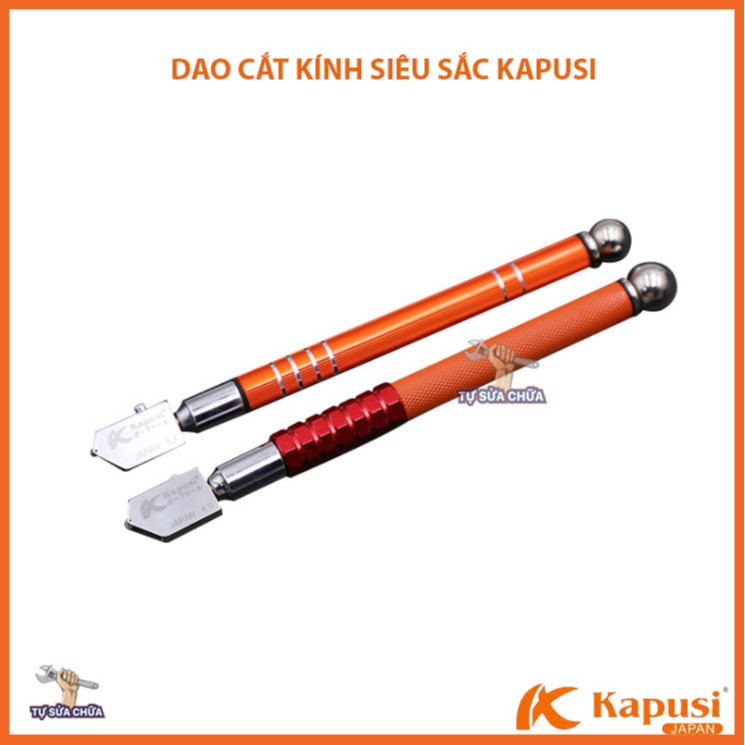 Dao cắt kính Kapusi Nhật Bản cao cấp loại xịn sắc bén chuyên cắt kính dày 10-20mm