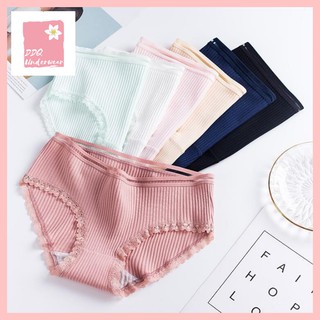 [DDQ Underwear] Quần Lót Cotton Tăm Cạp Viền xuất Nhật QL07