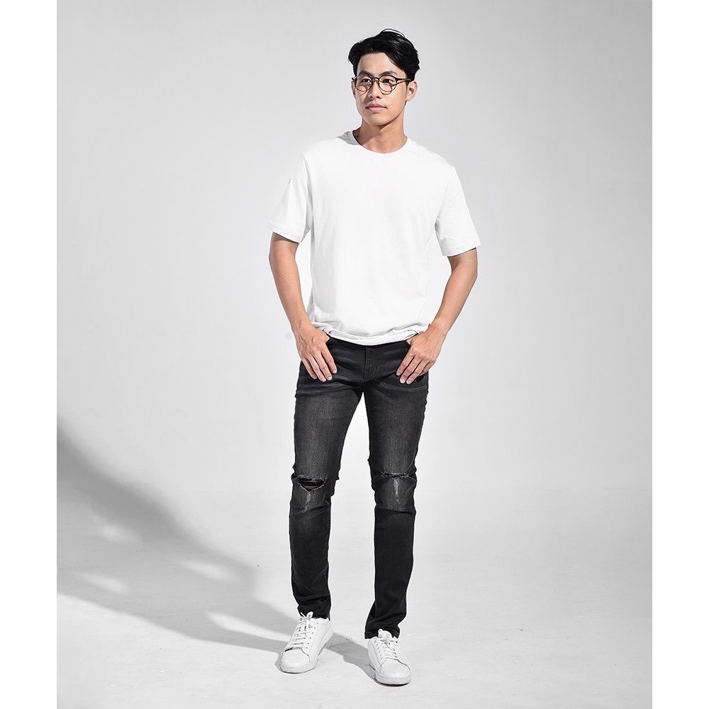 [Mã FASHIONMALLT4 giảm 15% tối đa 30K đơn 150k] ROUTINE Áo thun nam cổ tròn chất 100% cotton 1-10F19TSH031