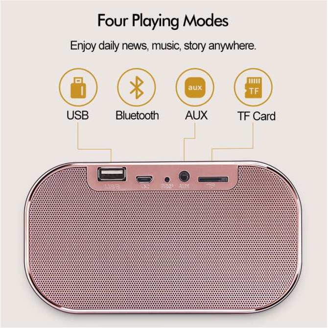 Loa Bluetooth Kiêm Đồng Hồ Báo Thức Yayusi S2 ( bảo hành 6