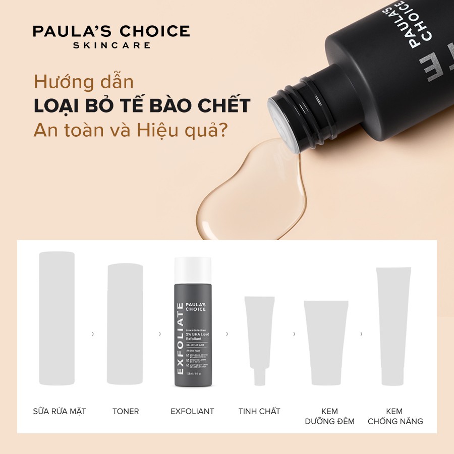 [HÀNG CÔNG TY] Dung dịch loại bỏ tế bào chết Paula's Choice Skin Perfecting 2% BHA Liquid Exfoliant (Mã 2010)