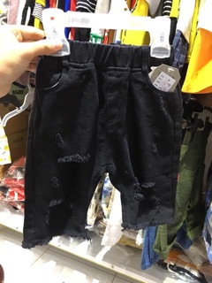 Quần jean lửng bé trai