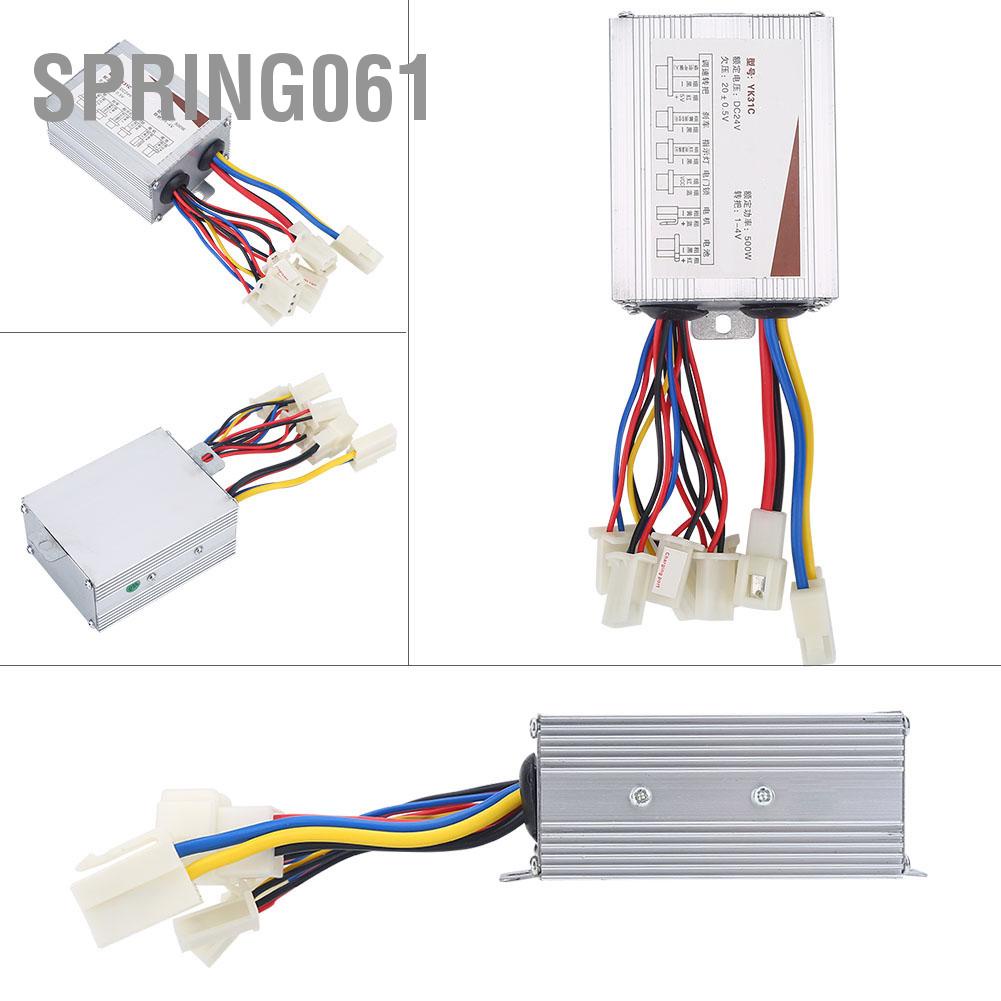 Spring061 Hộp điều khiển chải động cơ 24V 500W cho xe đạp điện Xe