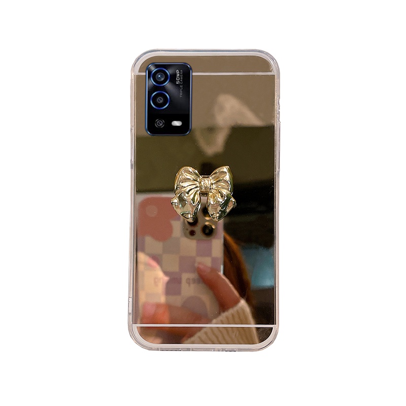 Ốp Điện Thoại Tráng Gương Viền Mềm Thời Trang Cho OPPO A55 4G Young