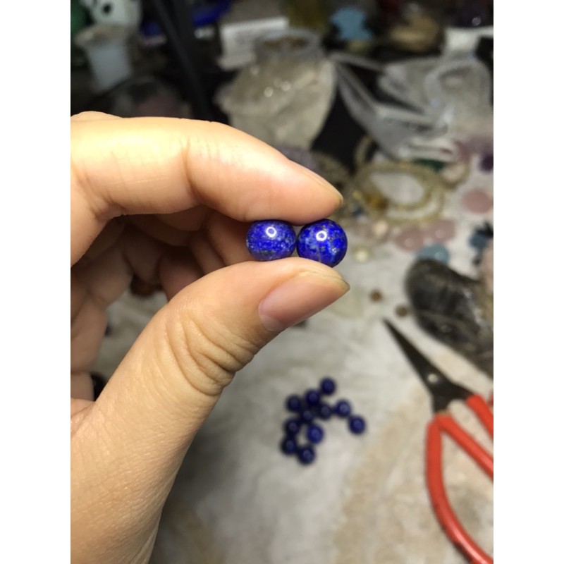 Hạt đá thanh tẩy Lapis  lazuli 8-9mm làm HandMade,DIY