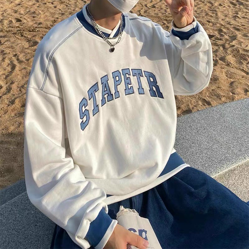 Áo Sweater Polo Tay Bồng STAPETR Form Rộng Unisex Ulzzang