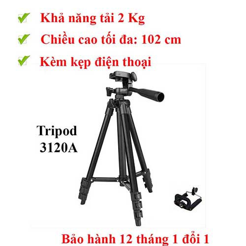 Giá Đỡ Điện Thoại 3 Chân Tripod Đa Năng làm gậy chụp hình - Tripod máy ảnh dùng để Quay Phim, livestream