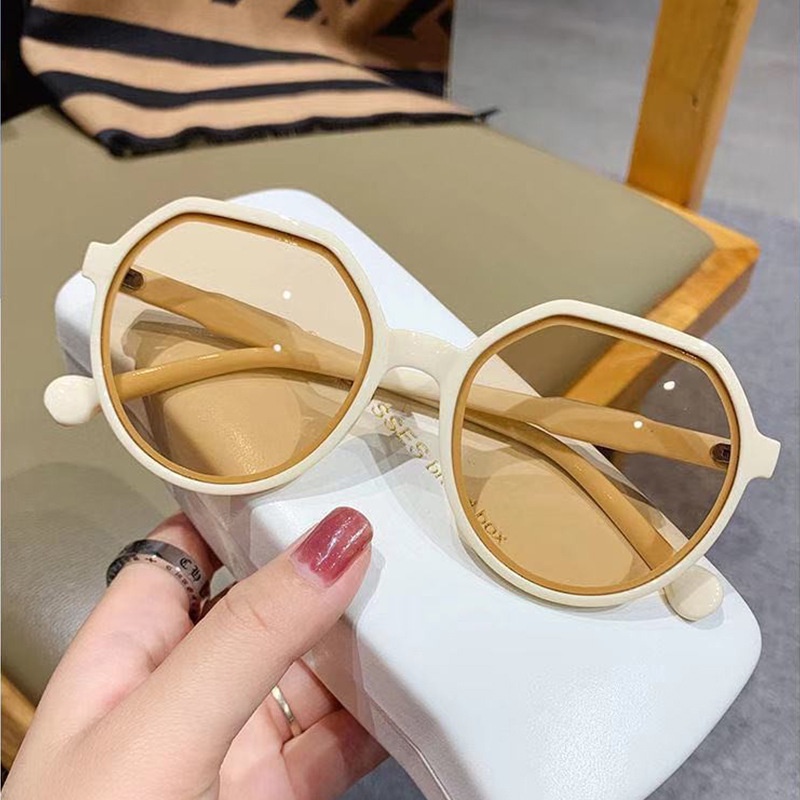 ✨✨Kính râm thời trang kiểu tròn chống tia UV400 cá tính dành cho nữ