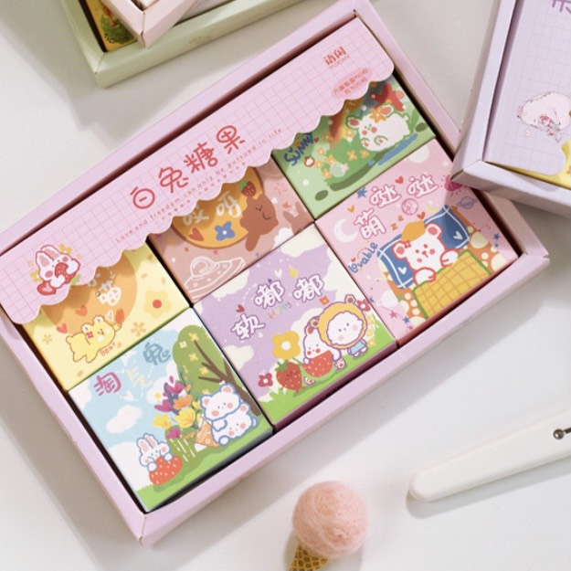 Set 6 Hộp Sticker Mini 56 Miếng - Hình Dán Mini