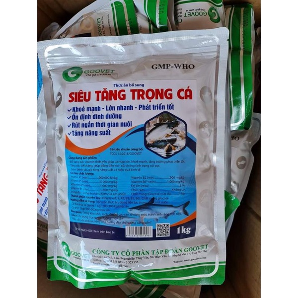 Siêu tăng trọng cá, lớn nhanh 1kg