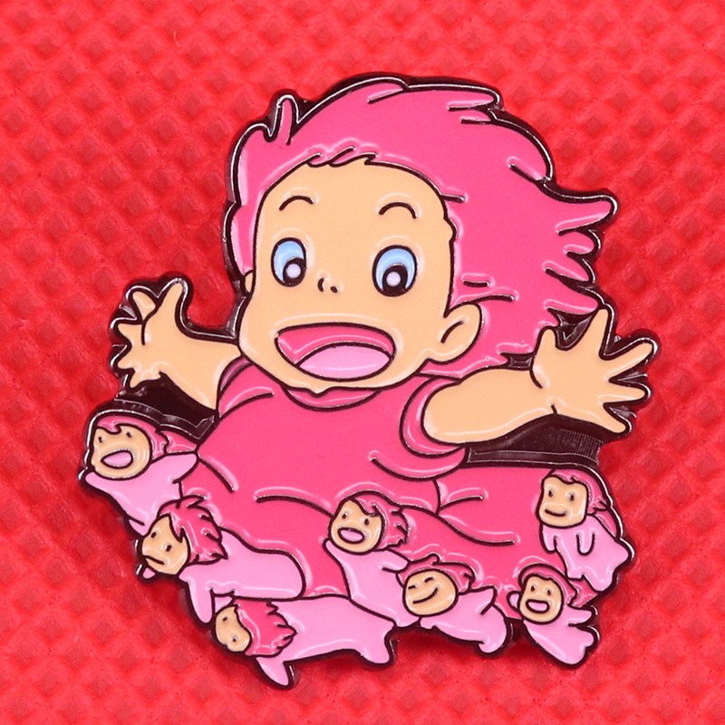 Ghim cài áo QIHE JEWELRY mặt hình hoạt hình thời trang Nhật Bản