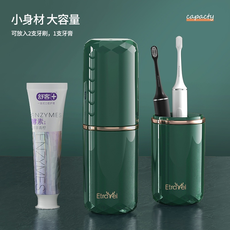Bộ Cốc Đựng Bàn Chải Kem Đánh Răng Du Lịch Tiện Lợi