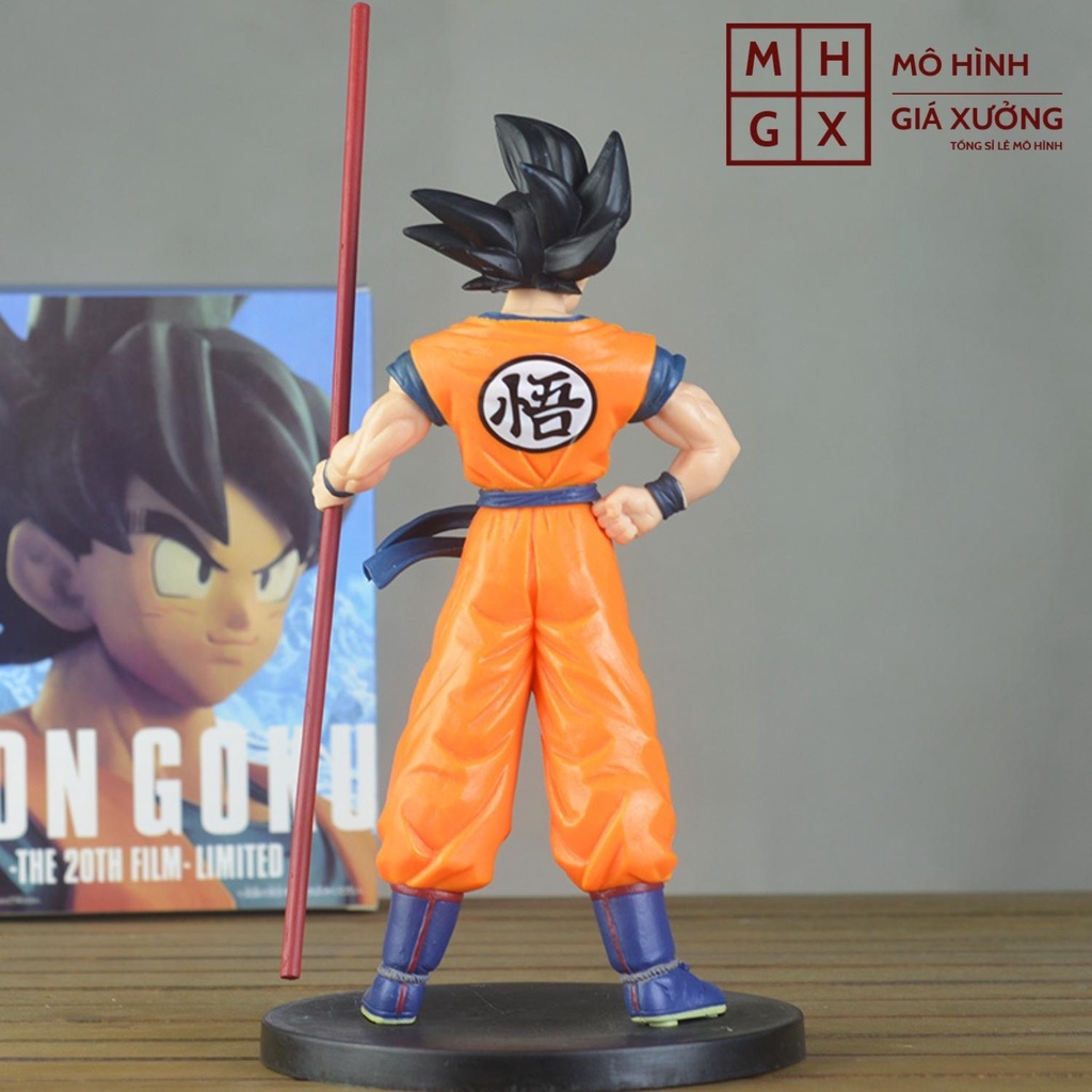 Mô hình Dragon Ball  SonGoku cầm gậy siêu đẹp cao 27cm figure mô hình 7 viên ngọc rồng dragon ball mô hình giá xưởng