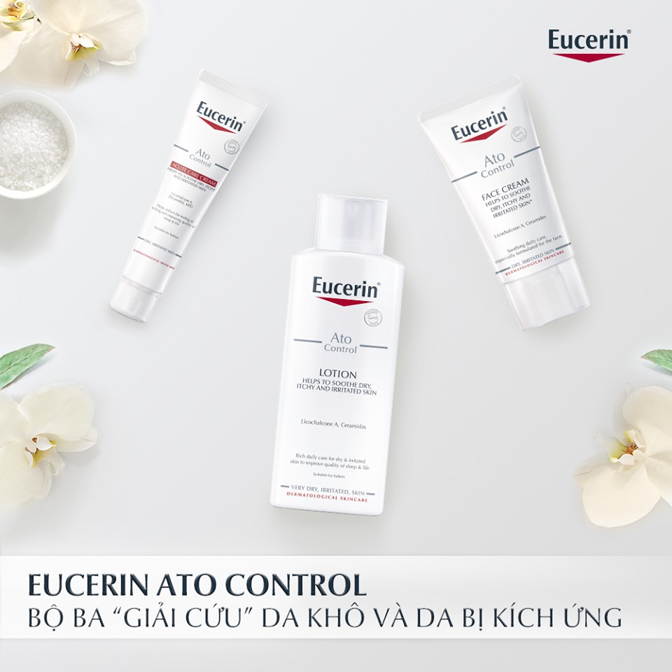 Kem dưỡng giảm ngứa và đỏ da Eucerin Ato Control Acute Care 40ml 63174