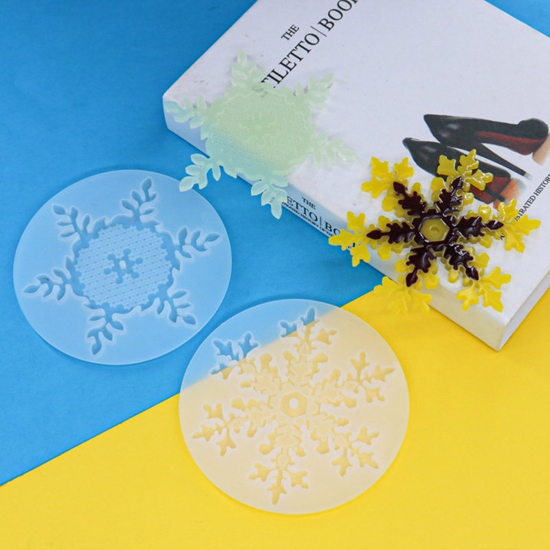 Khuôn Silicone Tạo Hình Bông Tuyết 3D Trang Trí Bánh