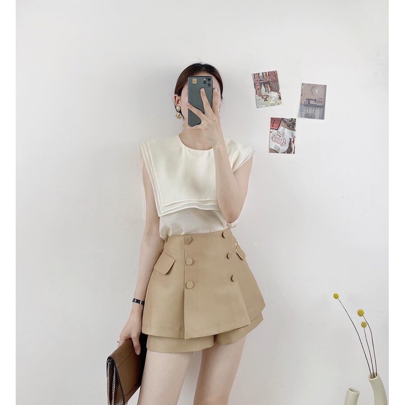 SET ÁO THUỶ THỦ OGANZA CV NÚT 3 MÀU LỰA CHỌN