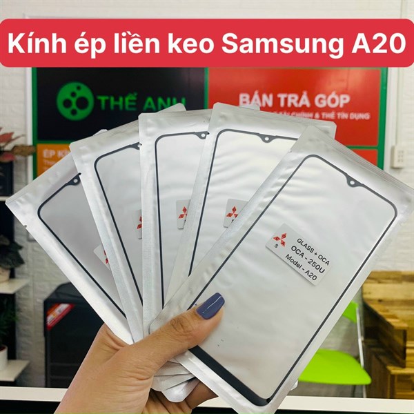 Kính ép OCA Samsung A20