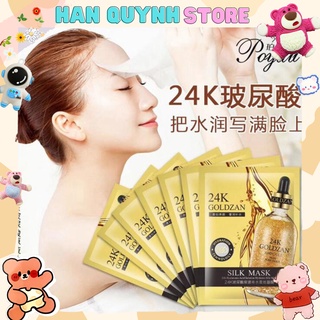 Mặt Nạ 24K GOLDZAN SILK MASK POYALI Trẻ Hóa Làn Da Căng Mịn Sáng Trắng