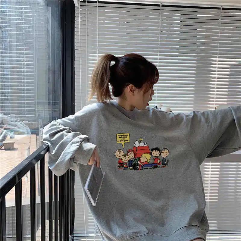 Áo Nỉ Form Rộng Dài Tay Phong Cách Hàn Quốc Dành Cho Nữ | BigBuy360 - bigbuy360.vn