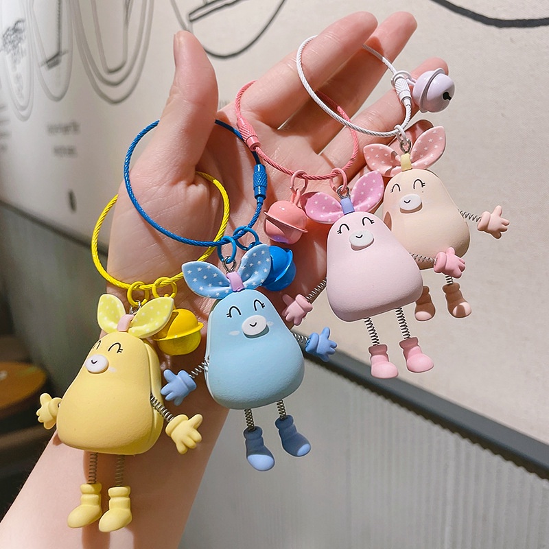 Móc Khóa Hình Thỏ Hoạt Hình Dễ Thương