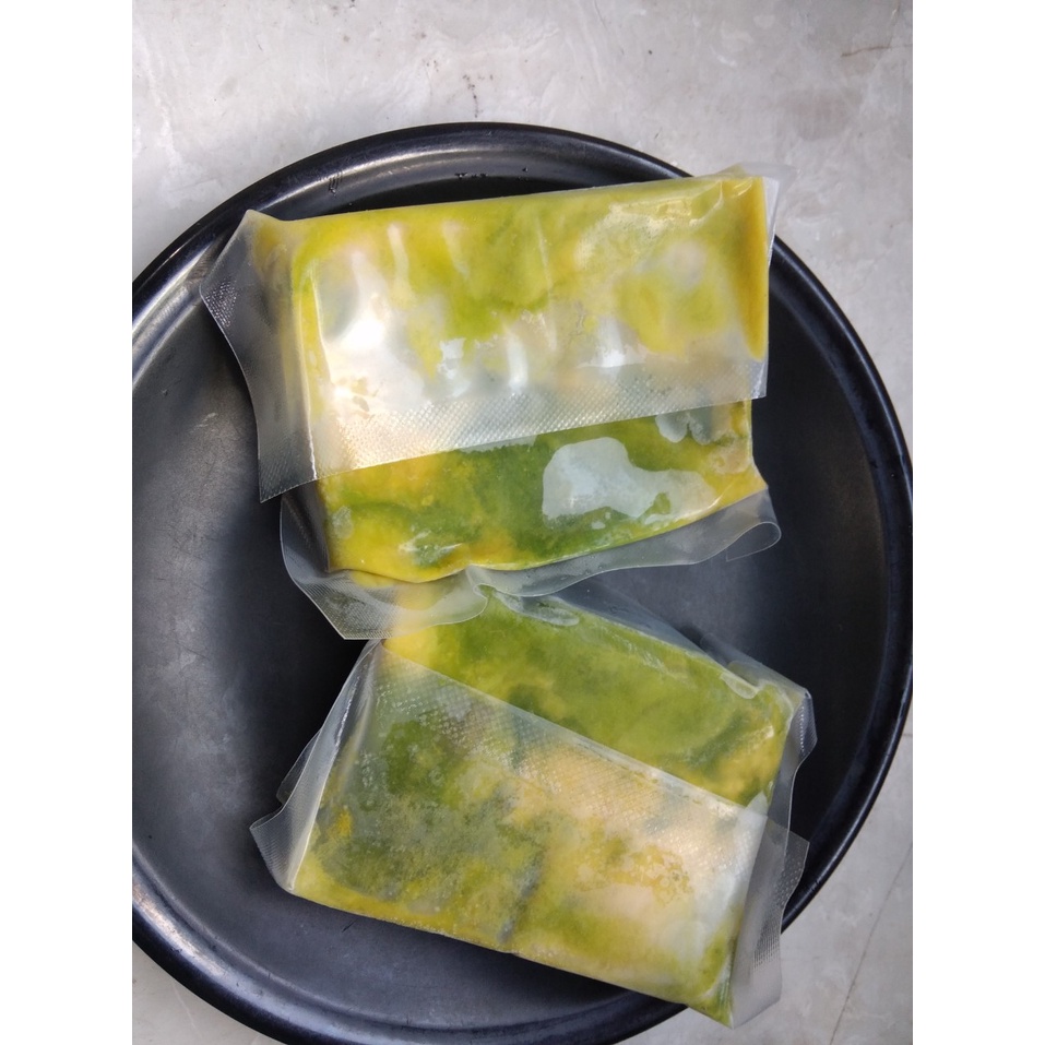 Bơ booth cấp đông chia cost sẵn - gói 90g -100gr cực tiện lợi và kinh tế cho quán cafe, sinh tố