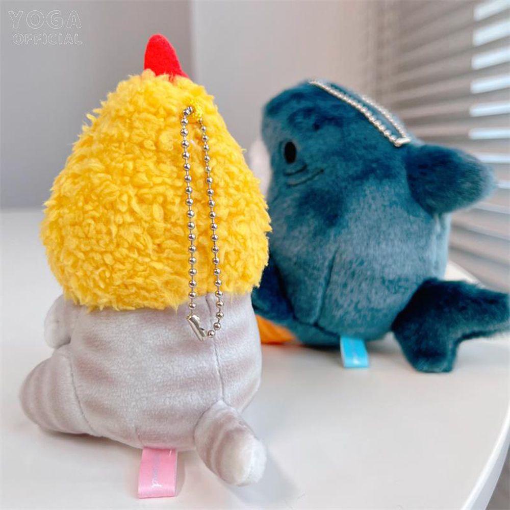 Móc Khóa Búp Bê Nhồi Bông Hình Chú Tôm Chiên Dễ Thương