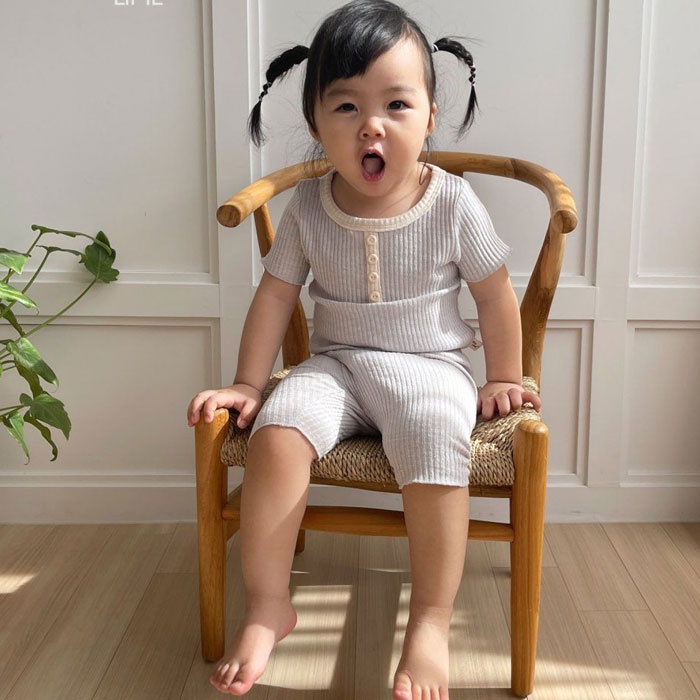Set Áo Thun &amp; Quần Short Ngủ Cho Bé Trai &amp; Gái