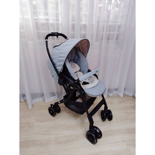 Xe đẩy Combi Mechacal Handy auto 4 Cas Mist Blue