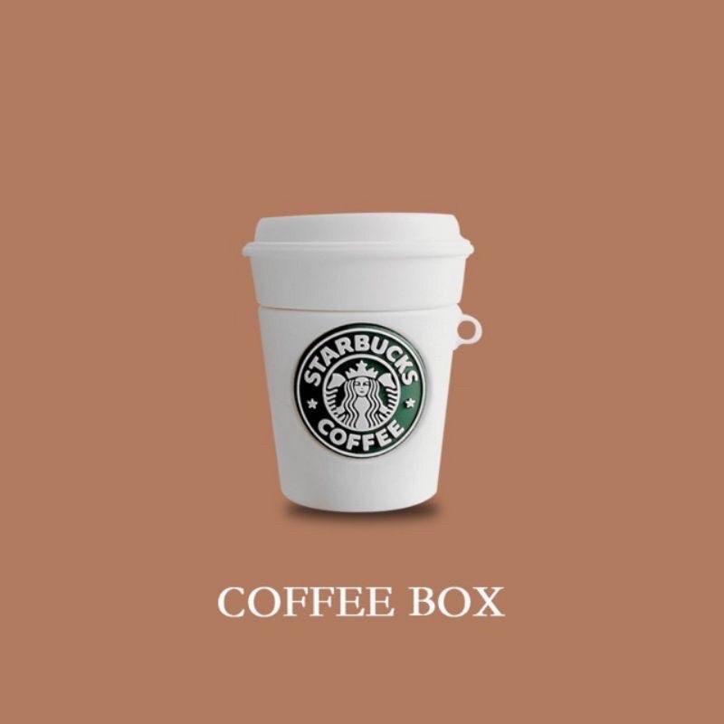 Case bao airpod silicon 1 2 Pro STARBUCKS  - Vỏ bọc đựng tai nghe không dây i11, i12... Airpods ⚡ Tặng kèm móc treo ⚡