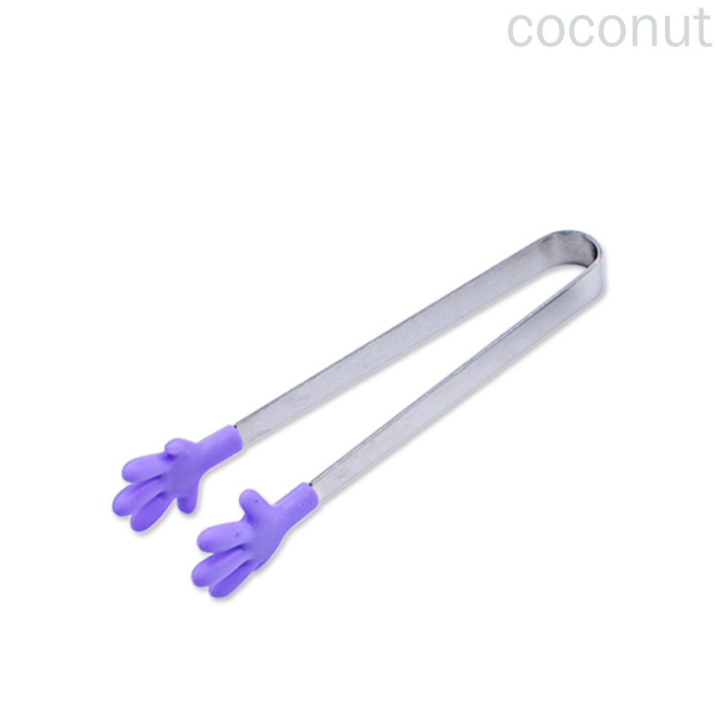 Set 4 Kẹp Gắp Bánh Quy Bằng Silicon Hình Bàn Tay Mini Màu Ngẫu Nhiên