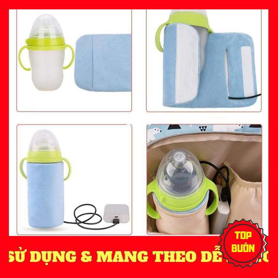 Túi thông minh, hâm, ủ, giữ nhiệt bình sữa luôn 40 độ (cắm dây bằng USB máy tính, sạc dự phòng)