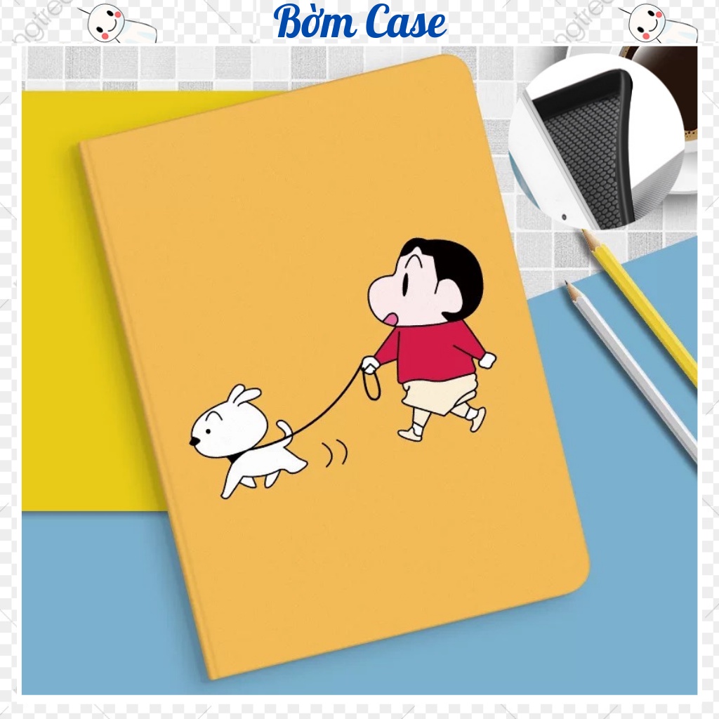 Ốp ipad Silicon Bé dắt cún cute ốp ipad Air 1,2,3,4 - Gen 5,6,7,8,9 - Pro 11,9.7,10.5...BỜM CASE