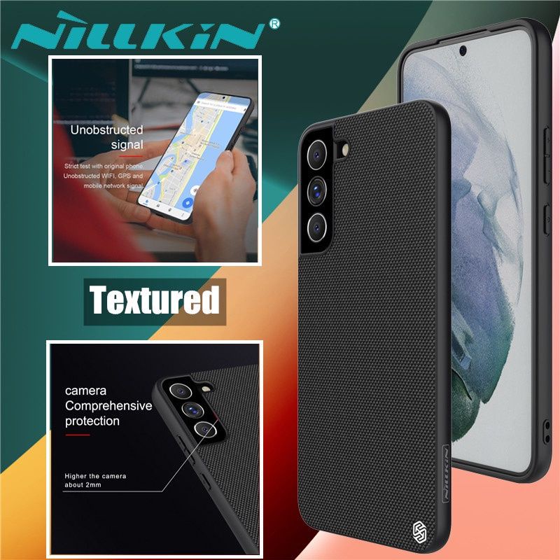 Ốp lưng Nillkin vải Textured cho Samsung Galaxy S21 FE Chống sốc, vân tay chính hãng