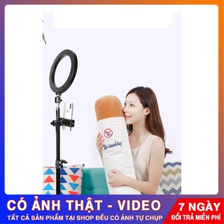 Đèn Led livestream 20cm , đèn livestream hỗ trợ trang điểm, chụp ảnh, quay phim 3 chế độ sáng - freeship