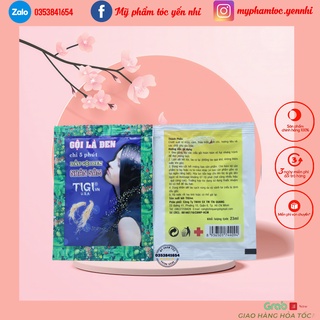 Dầu gội đen tóc tigi dầu gội phủ bạc nhân sâm thảo mộc, Mỹ phẩm tóc yến nhi DG28