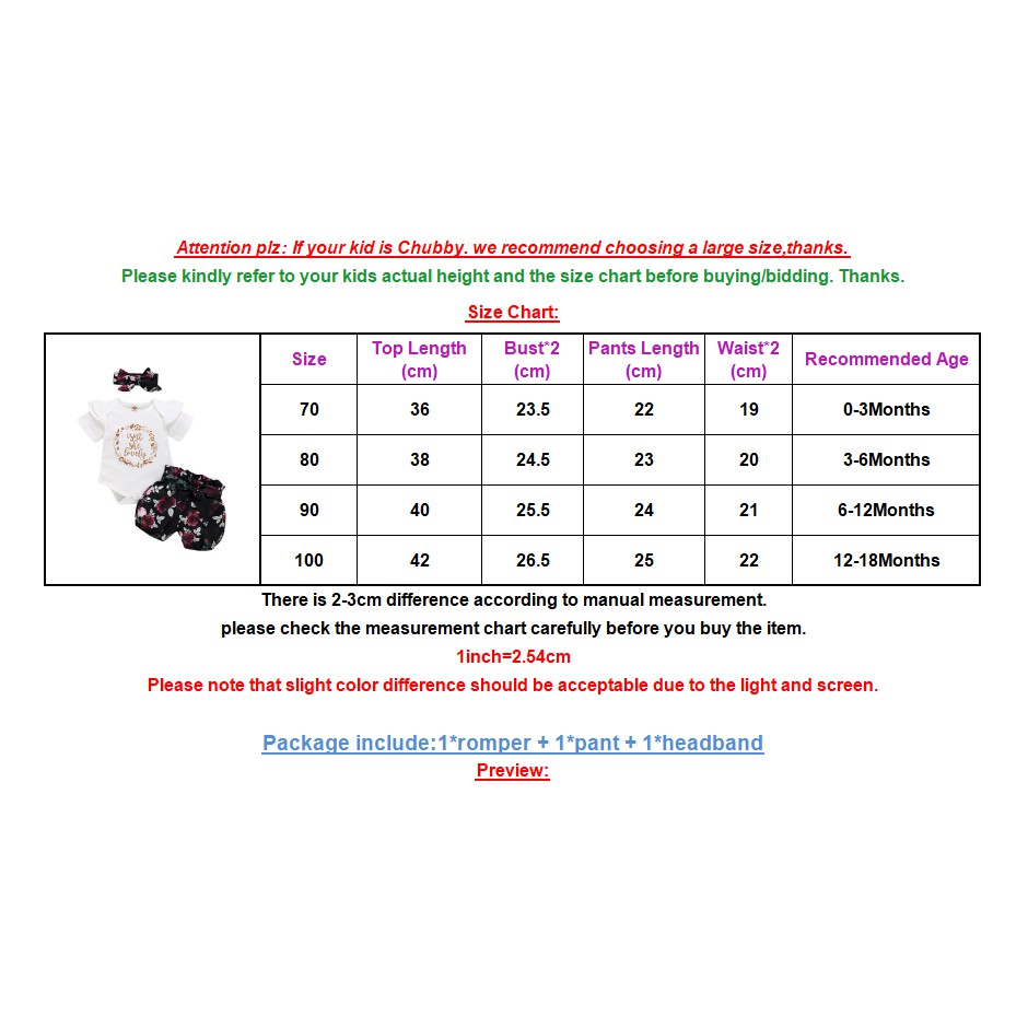 Mikrdoo Bộ 3 Món Áo Liền Quần Tay Ngắn In Chữ + Băng Đô Dễ Thương Thời Trang Mùa Hè Cho Bé Sơ Sinh