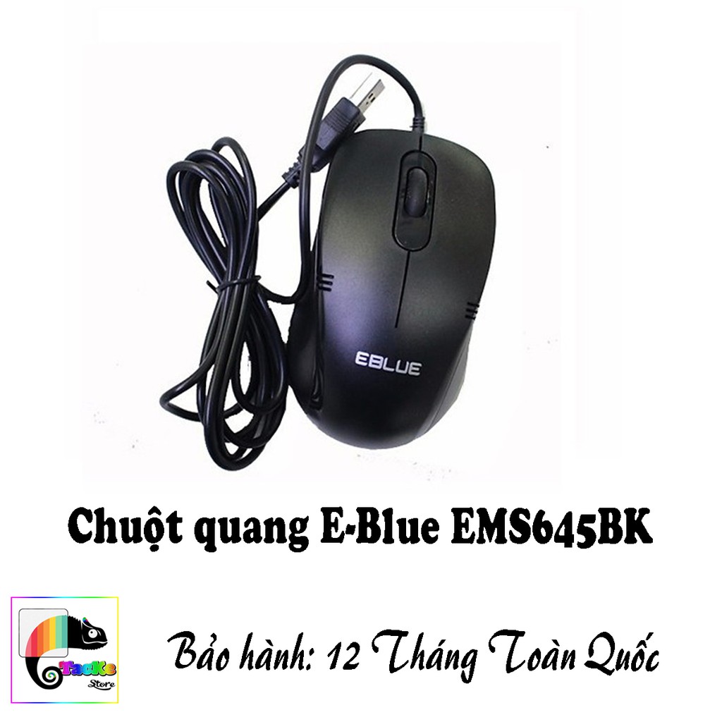 Chuột quang E-Blue EMS645BK I I Màu đen I Mouse EBlue EMS645 Black