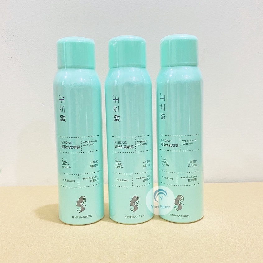 Dầu gội khô Spes dạng xịt không bết tóc giúp làm sạch tạo phồng tóc tự nhiên 150ML