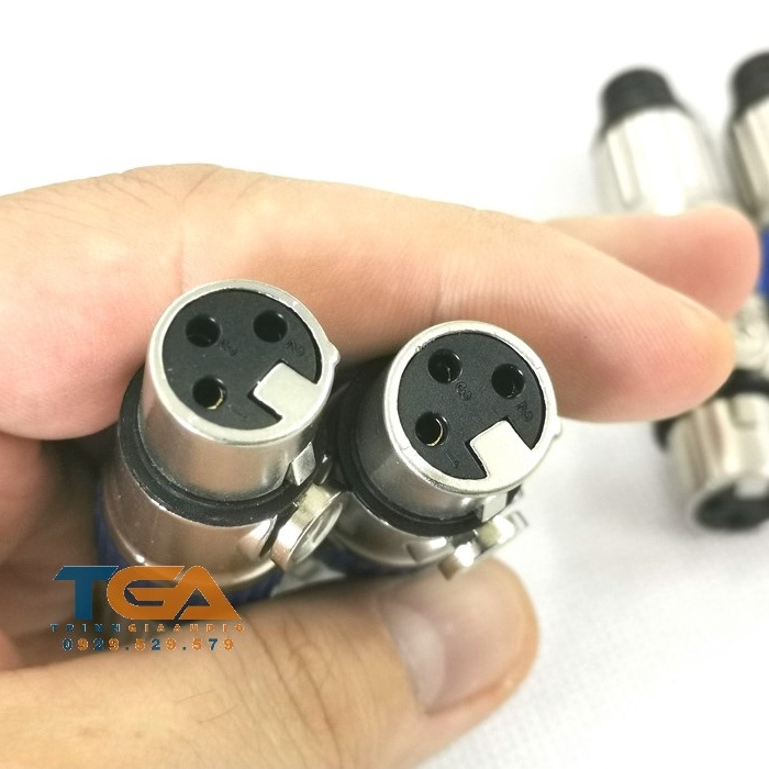 Jack rắc Canon chân đồng