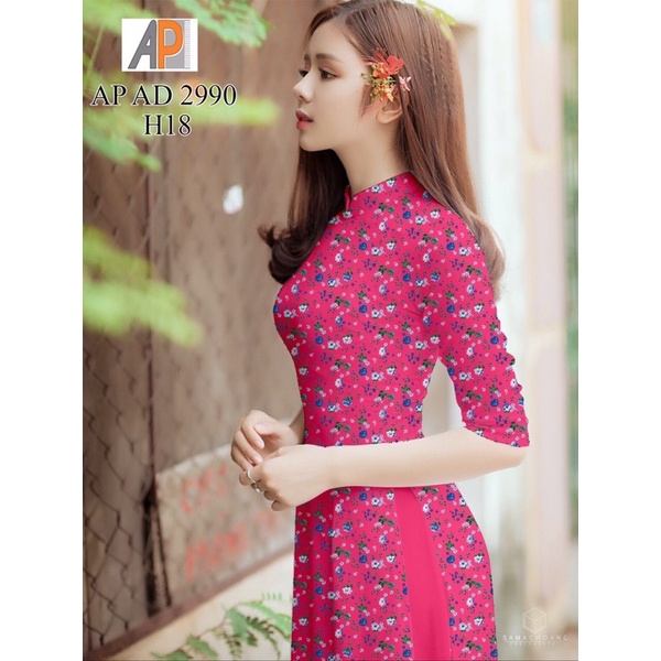 Vải áo dài hoa nhí