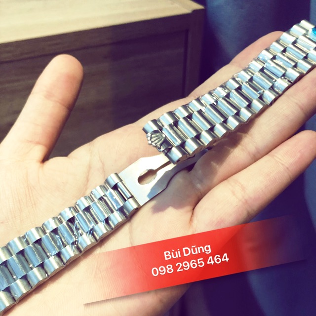 Dây Rolex 3 mắt inox xịn